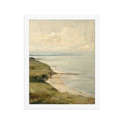 Coastal Seascape Beach Wall Art Print – Quiet Shore