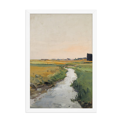 Countryside Stream Landscape Print