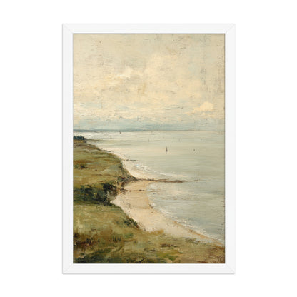 Coastal Seascape Beach Wall Art Print – Quiet Shore