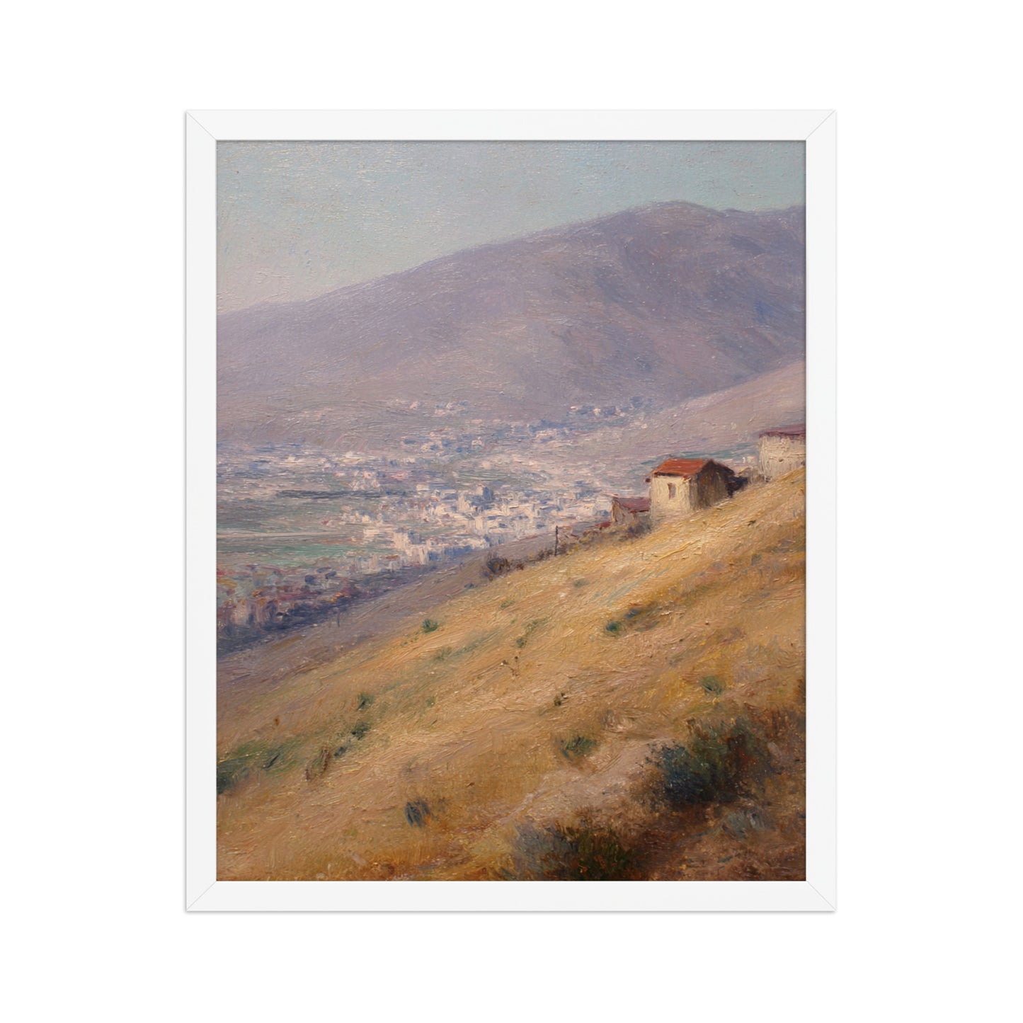 Mountain Village Landscape Print