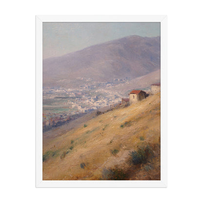 Mountain Village Landscape Print