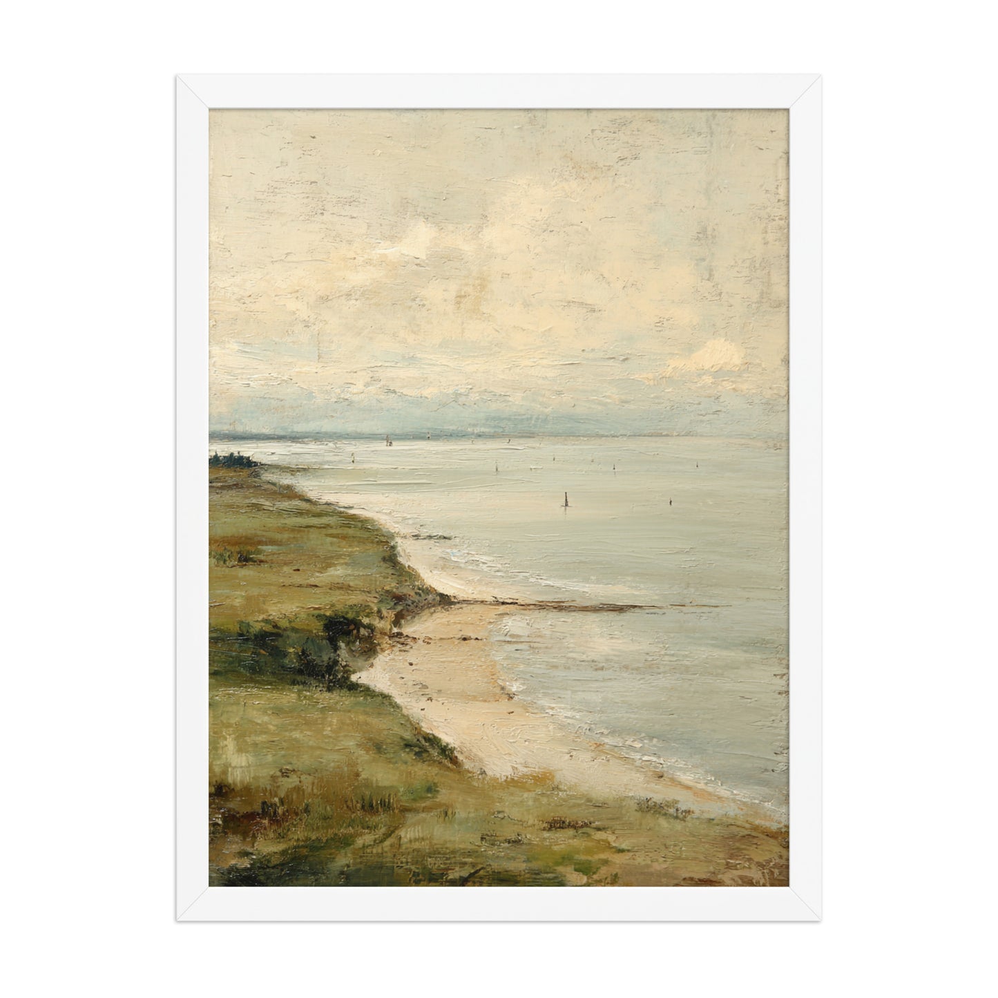 Coastal Seascape Beach Wall Art Print – Quiet Shore