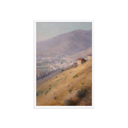 Mountain Village Landscape Print
