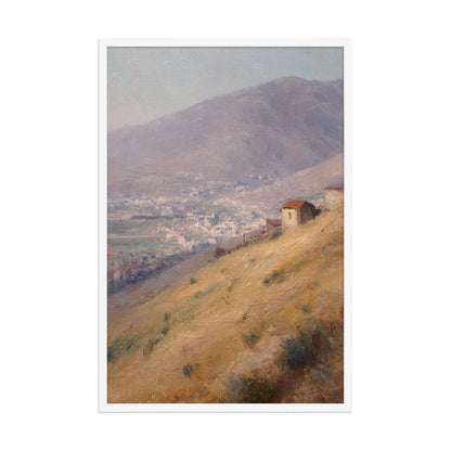 Mountain Village Landscape Print