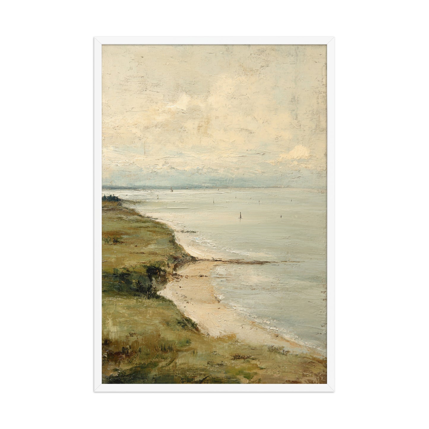 Coastal Seascape Beach Wall Art Print – Quiet Shore