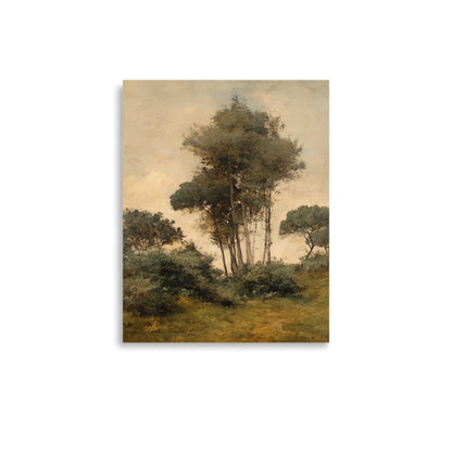 Countryside Tree Landscape Print – Quiet Grove