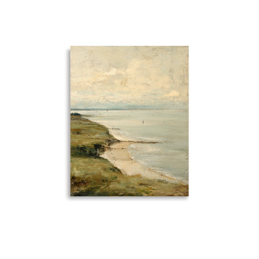 Coastal Seascape Beach Wall Art Print – Quiet Shore