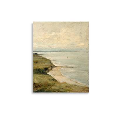 Coastal Seascape Beach Wall Art Print – Quiet Shore