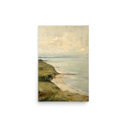 Coastal Seascape Beach Wall Art Print – Quiet Shore