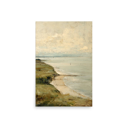 Coastal Seascape Beach Wall Art Print – Quiet Shore