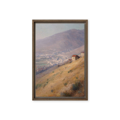 Mountain Village Landscape Print