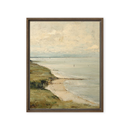 Coastal Seascape Beach Wall Art Print – Quiet Shore