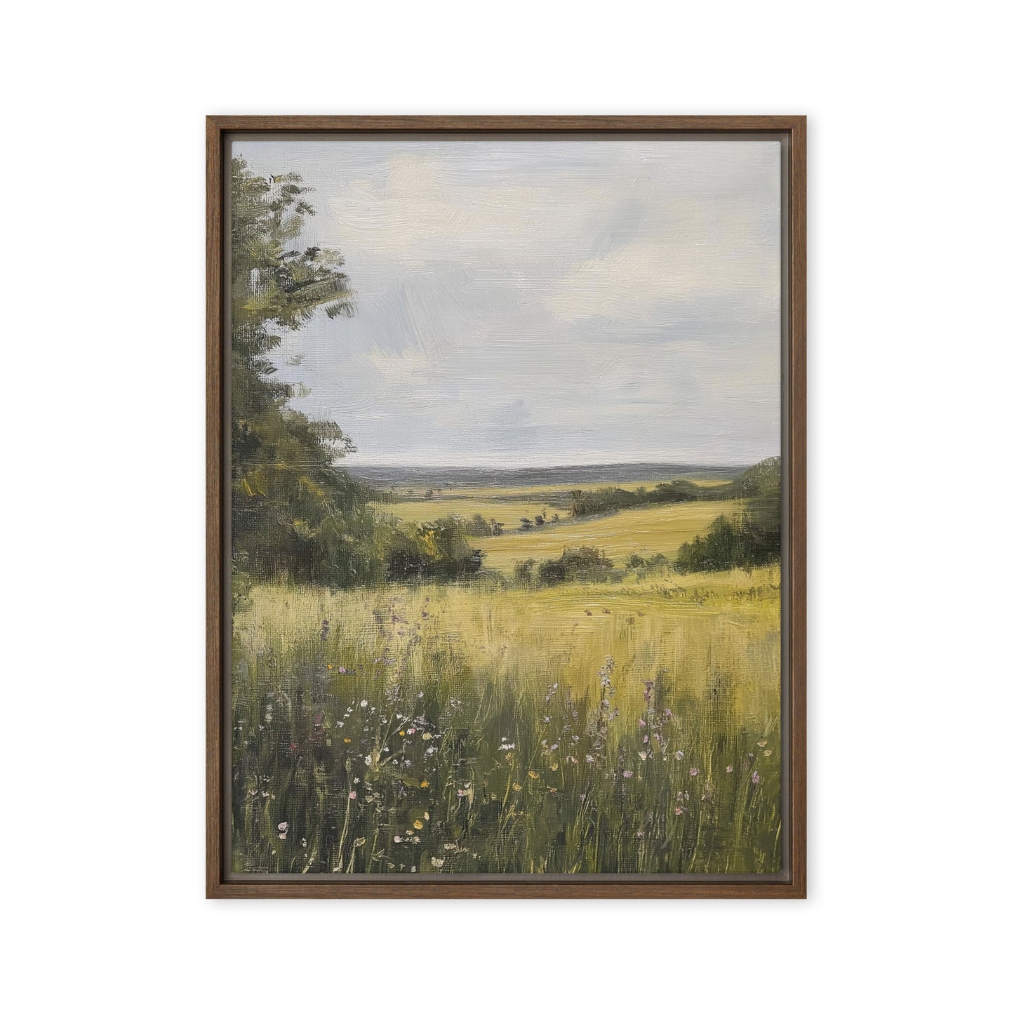 French Country Wildflower Landscape Print (Digital Download)