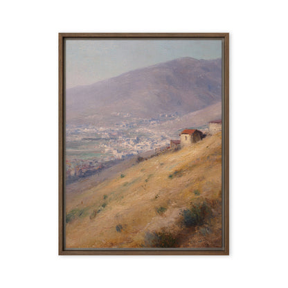 Mountain Village Landscape Print