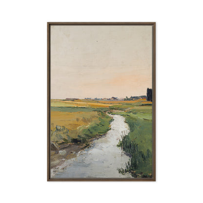 Countryside Stream Landscape Print