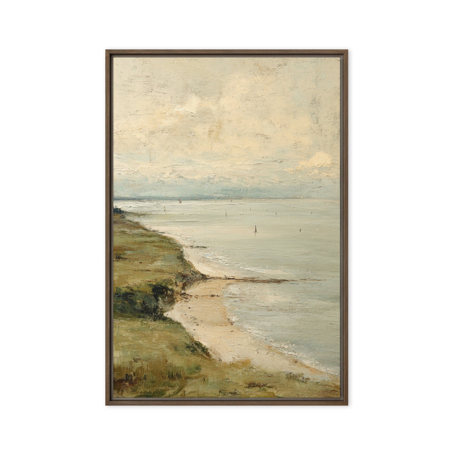 Coastal Seascape Beach Wall Art Print – Quiet Shore