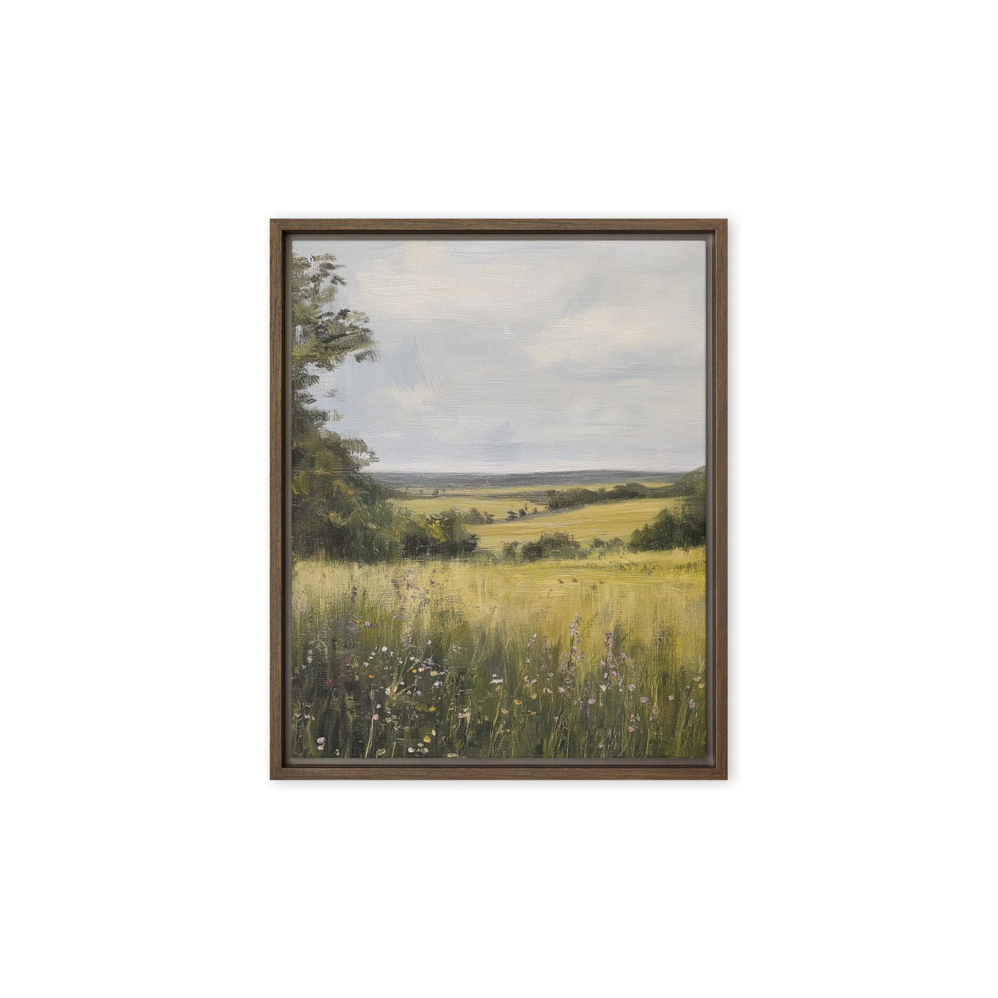 French Country Wildflower Landscape Print (Digital Download)