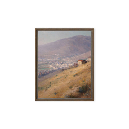 Mountain Village Landscape Print