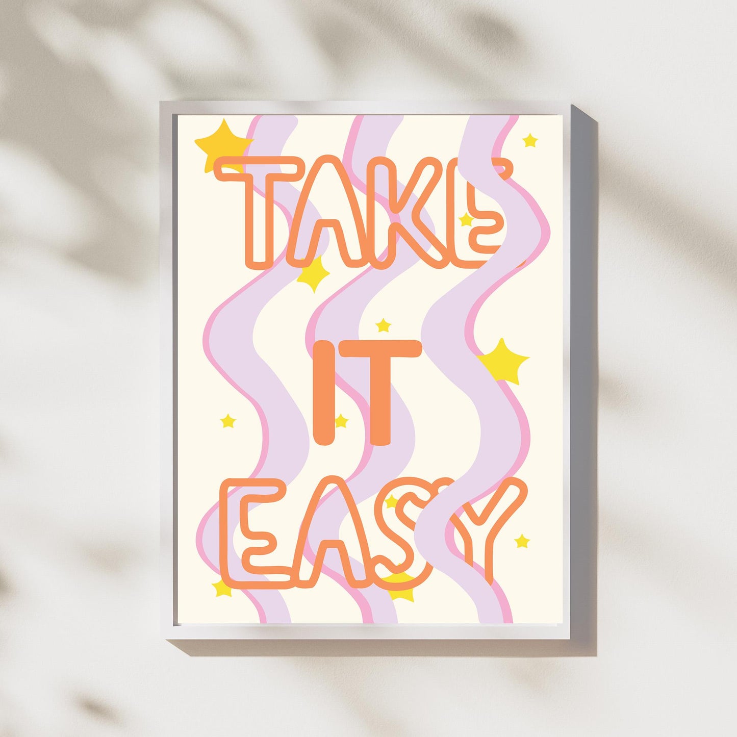 Positive Typography Wall Art – Minimalist Digital Print