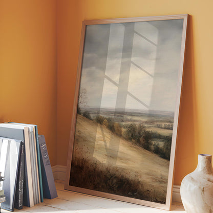 Fall Landscape Wall Art, Autumn Wildflowers Print (Digital Download)