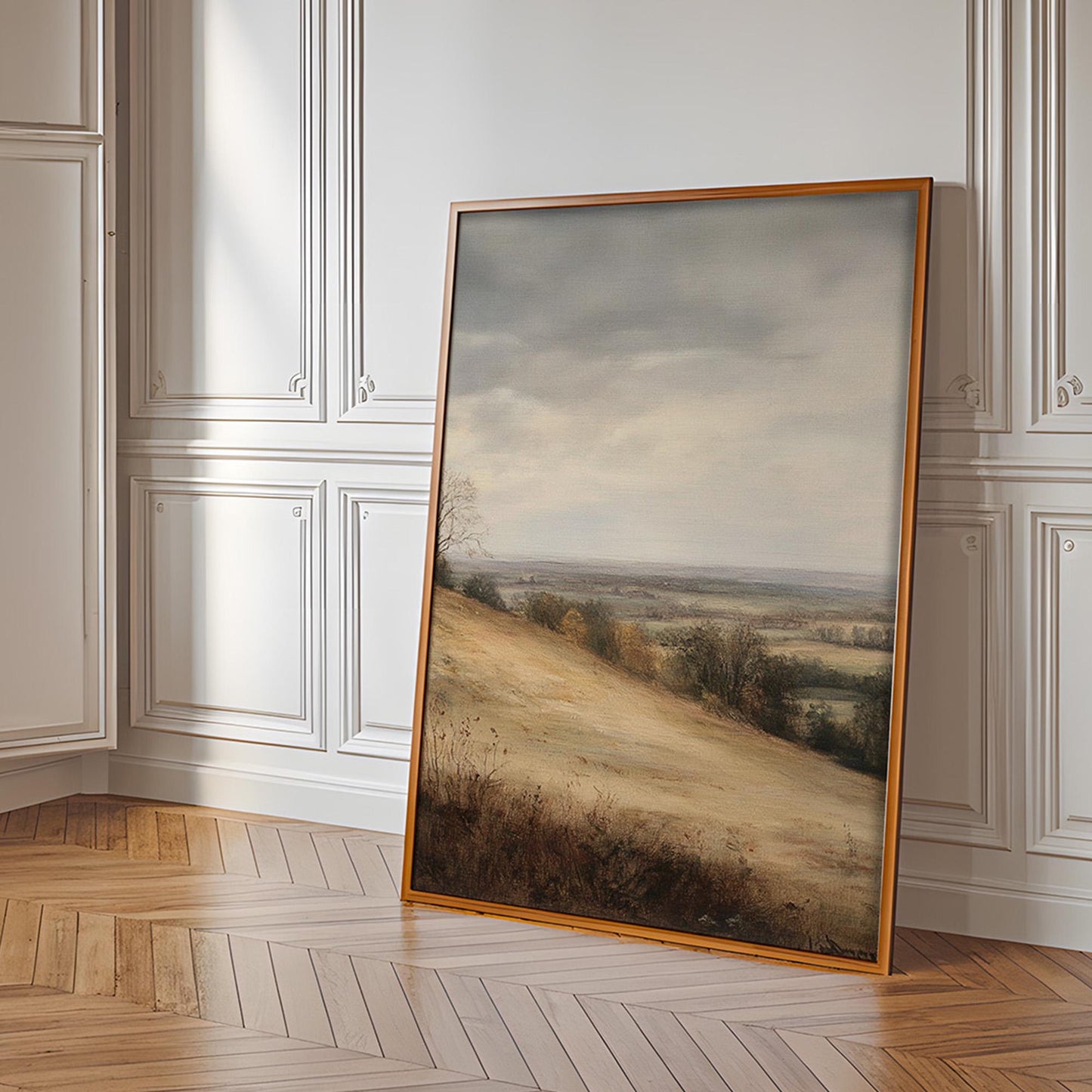 Fall Landscape Wall Art, Autumn Wildflowers Print (Digital Download)