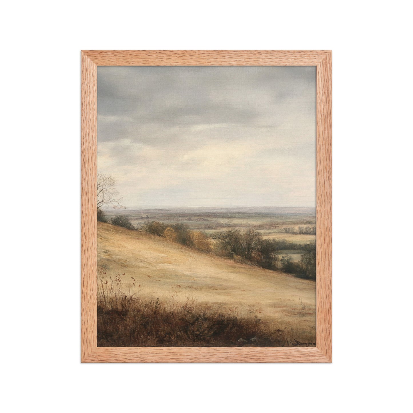 Fall Landscape Wall Art, Autumn Wildflowers Print (Digital Download)