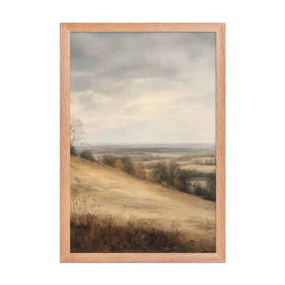 Fall Landscape Wall Art, Autumn Wildflowers Print (Digital Download)