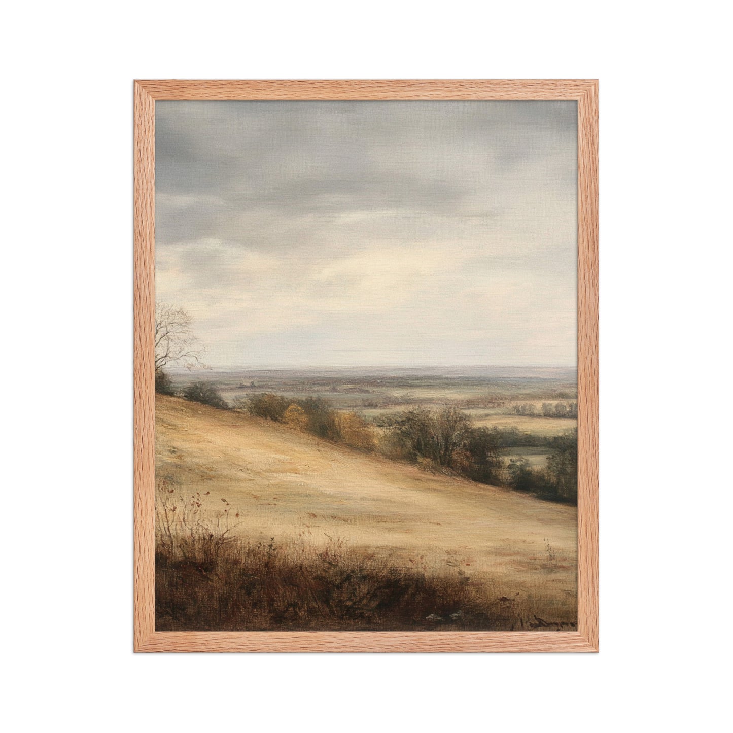 Fall Landscape Wall Art, Autumn Wildflowers Print (Digital Download)