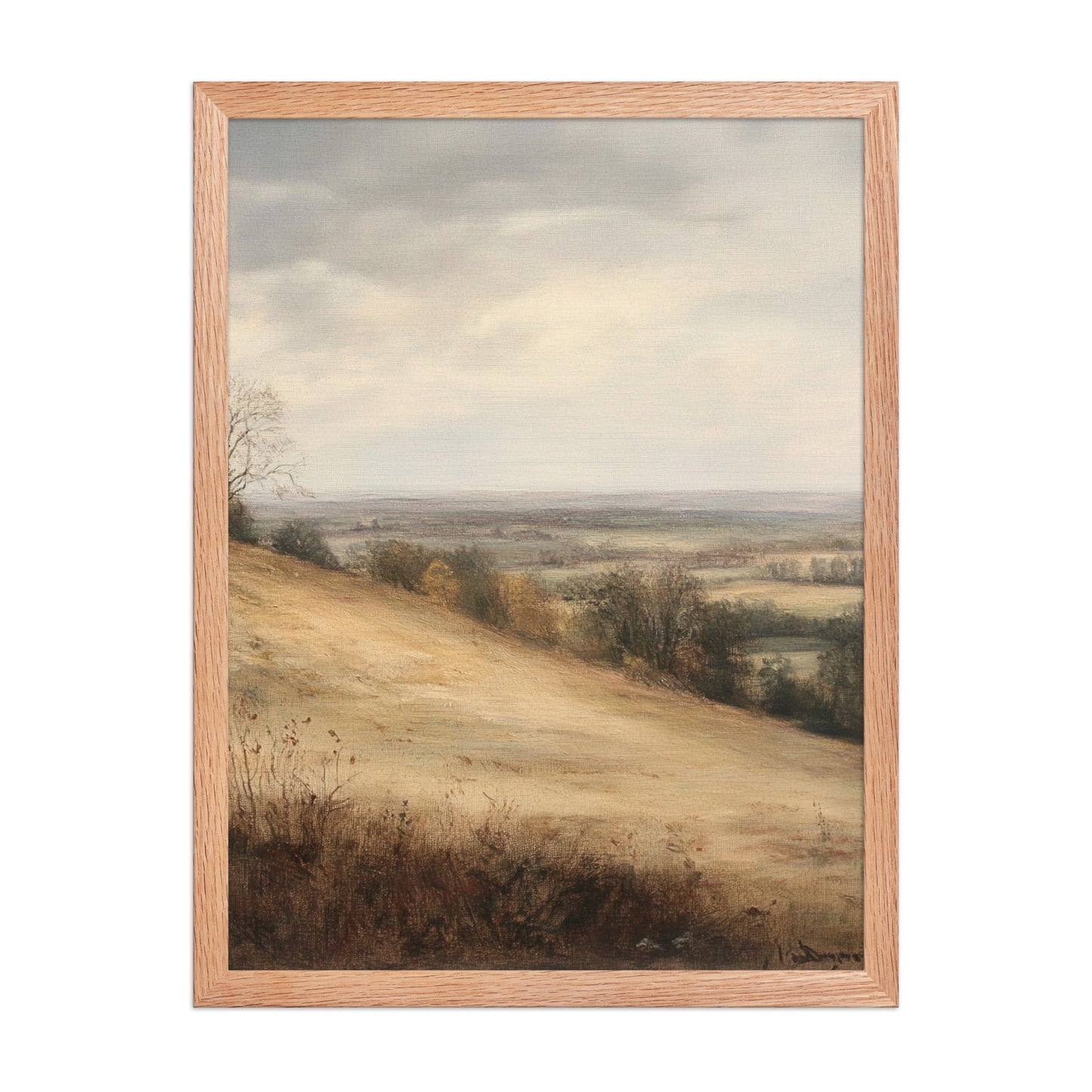 Fall Landscape Wall Art, Autumn Wildflowers Print (Digital Download)