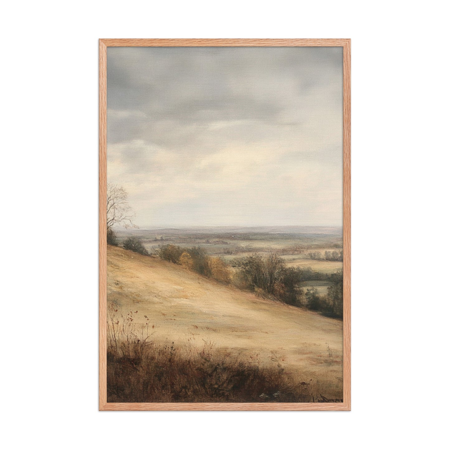 Fall Landscape Wall Art, Autumn Wildflowers Print (Digital Download)