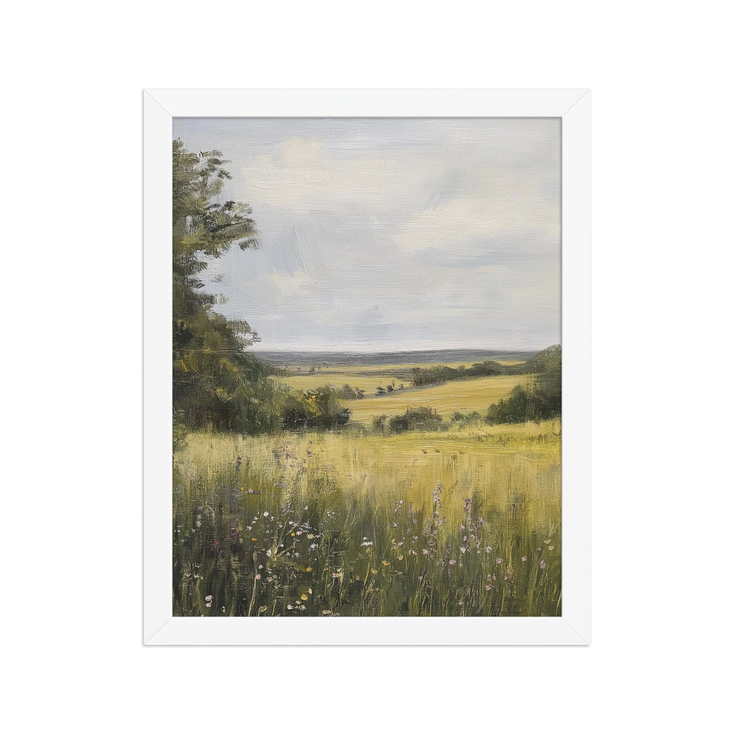 French Country Wildflower Landscape Print (Digital Download)