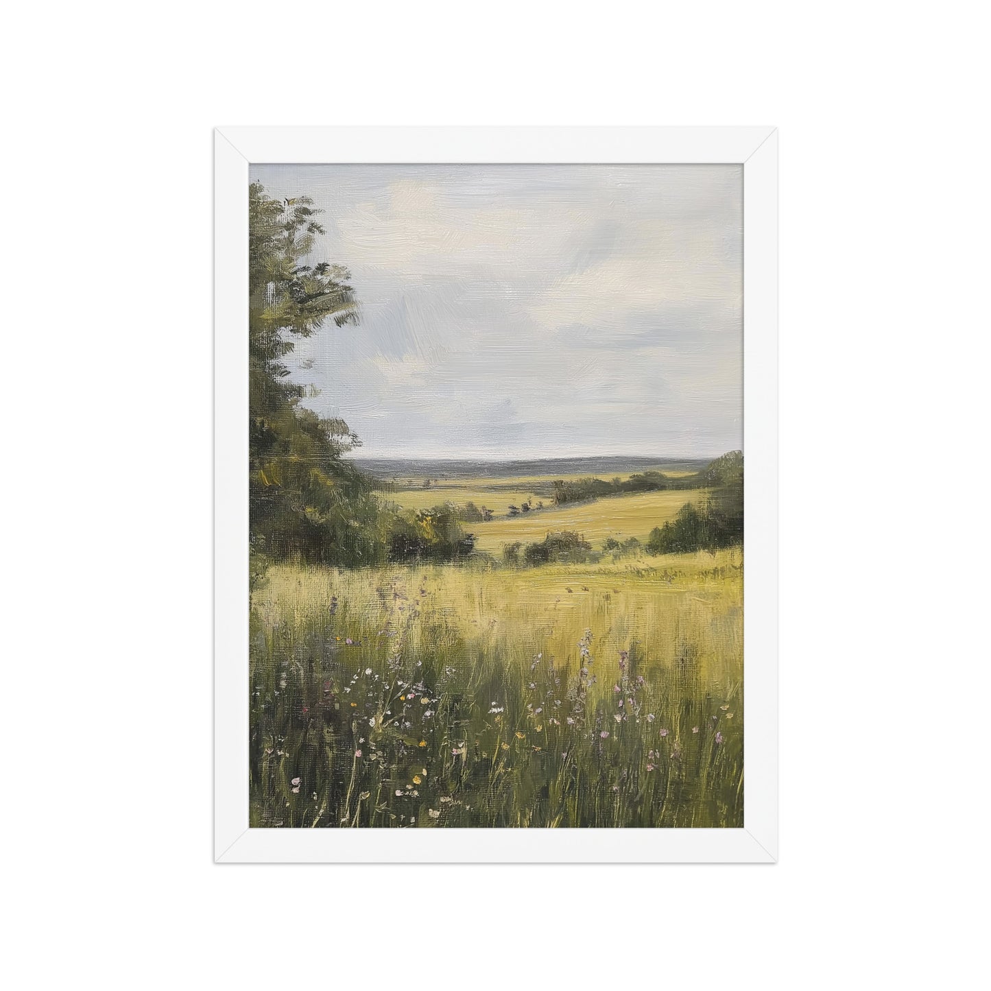 French Country Wildflower Landscape Print (Digital Download)