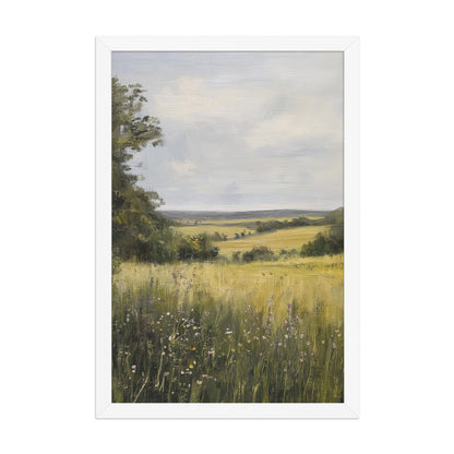 French Country Wildflower Landscape Print (Digital Download)