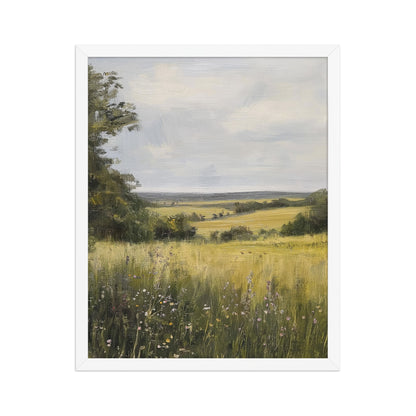 French Country Wildflower Landscape Print (Digital Download)