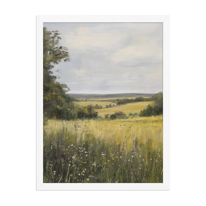 French Country Wildflower Landscape Print (Digital Download)