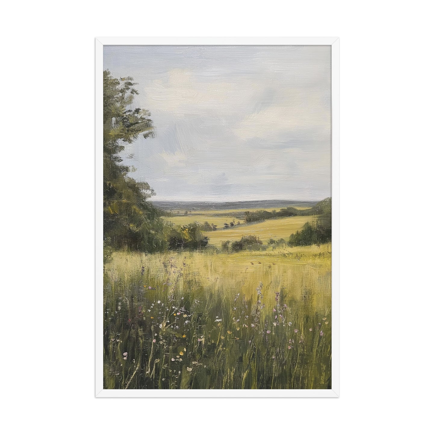 French Country Wildflower Landscape Print (Digital Download)
