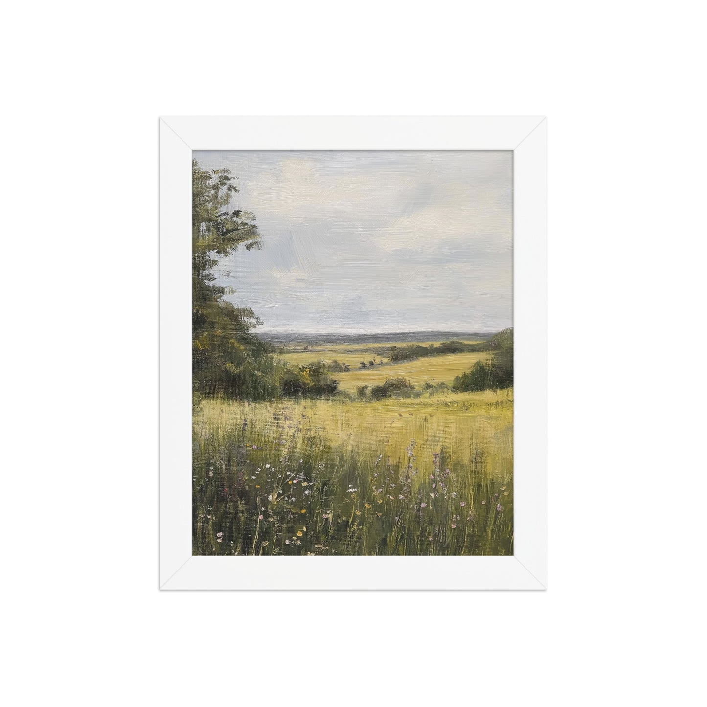 French Country Wildflower Landscape Print (Digital Download)
