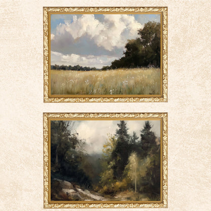 Vintage Neutral Gallery Wall Art Set – Printable Eclectic Decor